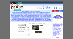 Desktop Screenshot of 5-games.com